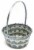Holiday Home Easter Two Tone Basket- Charcoal Perspective: top