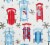Holiday Home Gift Wrap Roll Sled All Day Perspective: top