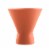 HD Designs Outdoors Stemless Margarita Glass - Papaya Orange Perspective: top