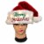 Holiday Home Lighted Santa Hat Christmas Decoration Perspective: top