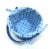 HH 7in Lined Bamboo Basket - Blue Perspective: top
