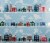 Holiday Home 30 Inch Ticky Tacky Houses Gift Wrap Roll Perspective: top