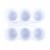 OfficeWorks 6 Cup Caddy - White Perspective: top