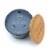 SDS for HD Designs 3 Wood Wick Candle with Logo Wood Lid Bering Sea - Blue Perspective: top