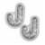 Holiday Home Metal Mini Bakeware Pans - Candy Cane Perspective: top