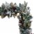 Holiday Home Frosted Holly Fir Garland with Warm White LED Lights Perspective: top