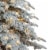 Holiday Home Snowy Fir Tree with Warm White LED Lights Perspective: top