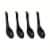Dash Of That 4 Soup Spoons - Black Perspective: top