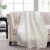 HD Oversized Christmas Throw - Embossed White Perspective: top