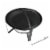 HD Designs Outdoors Round Steel Fire Pit Perspective: top