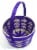 Holiday Home Easter Basket Two Tone Bamboo - Purple Perspective: top