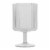 HD Designs Outdoors Poly Pro Ribbed Wine Goblet - White Perspective: top