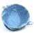 HH 10in Lined Bamboo Basket - Blue Perspective: top