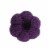 Holiday Home 7.5" Purple Felt Pumpkin Halloween Décor Perspective: top