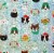 Holiday Home 40 Inch Festive Critters Gift Wrap Roll Perspective: top