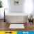 Mohawk Home Bath Rug - White Perspective: top