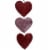 Holiday Home 8 Foot Red & Pink Glitter Heart Chain Perspective: top