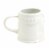 Holiday Home Two-Piece White Iridescent Santa Mug Set Perspective: top