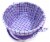 HH 10in Lined Bamboo Basket - Purple Perspective: top