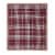 HD Designs Plaid Faux Fur Reversible Throw Blanket - Clay Perspective: top