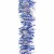 Holiday Home 10' Blue and Silver Wide Cut Tinsel Garland Christmas Decoration Perspective: top