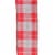 Holiday Home® 2.5" Wire Edge Linen Plaid Glitter Ribbon - Red Perspective: top