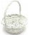 Holiday Home Easter Painted Split Willow Basket - White Perspective: top