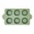Sewing Down South 6 Cavity Stoneware Muffin Pan Perspective: top