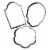 Holiday Home Skull Headstone Flower Cookie Cutter Set Perspective: top