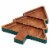 Holiday Home 3 Section Tree Wood Tray Perspective: top
