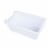 Office Works Plastic Storage Bin - White Perspective: top