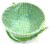 HH 10in Lined Bamboo Basket - Green Perspective: top