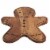 Holiday Home Wood Serve Board - Gingerbread Man Perspective: top