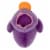 Holiday Home 8 Inch Purple Duck With Crown Plush Perspective: top