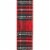Holiday Home 1.5" Red Plaid Wire Edge Christmas Ribbon Perspective: top