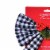 Holiday Home Buffalo Check Bow Wreath - Black/White Perspective: top