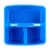 OfficeWorks 3 Compartment Caddy - Blue Perspective: top