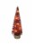 Holiday Home 13.2" Bottle Brush Christmas Tree With Light - Red Perspective: top
