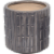 HD Designs Outdoors Indoor Ceramic Large Planter -  Ultimate Gray Perspective: top