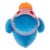 Holiday Home 8 Inch Blue Duck Plush Perspective: top