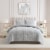 HD Designs Chambray Quilt - Gray Perspective: top