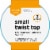 Smart Way™ BPA-Free Plastic Small Twist Top Food Storage Container - 3 pack Perspective: top