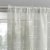 Everyday Living Bosworth Trellis Embroidery Sheer Rod Pocket Window Panel - Gray Perspective: top