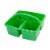 Office Works 3 Compartment Caddy - Green Perspective: top
