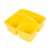 Office Works 3 Compartment Caddy - Yellow Perspective: top