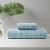 Everyday Living Windowpane Bath Towel - Blue Perspective: top