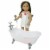 Sophia's Doll Clawfoot Bathtub Accessories Furniture Perspective: top