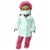 Sophia's Doll Clothes Doctor Scrubs and Lab Coat Set Perspective: top