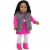 Sophia's - 18  Doll - Pink Snowflake Dress, Silver Vest, Leggings & Booties Perspective: top
