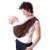 HugaMonkey Baby Sling Carrier for Newborn Babies, Infants and Toddlers - Brown, Medium Perspective: top